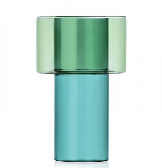 Vase BOREALE vert et pétrole - Ichendorf Milano