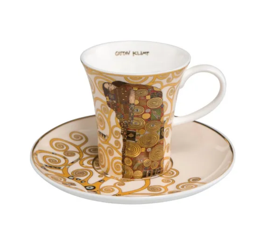 Tasse à expresso avec soucoupe L'Accomplissement Gustav Klimt - Goebel