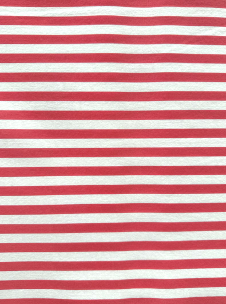 Nappe papier rayure rouge 1,6 x 2,4 m - Françoise Paviot