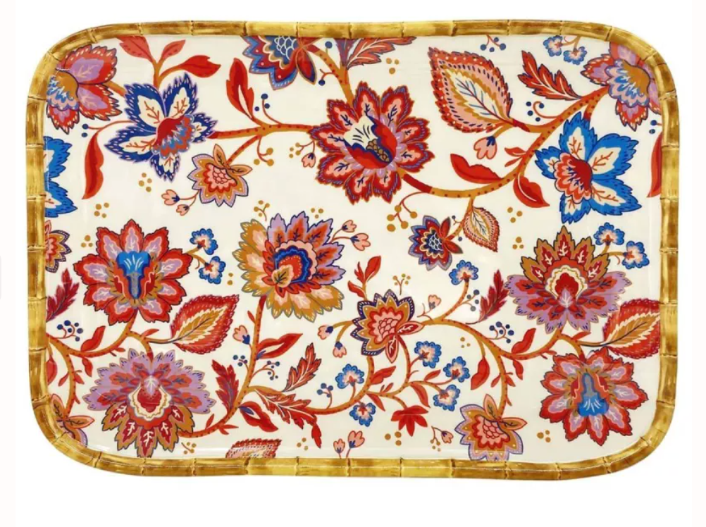 Plateau rectangulaire Jaipur - Les jardins de la comtesse