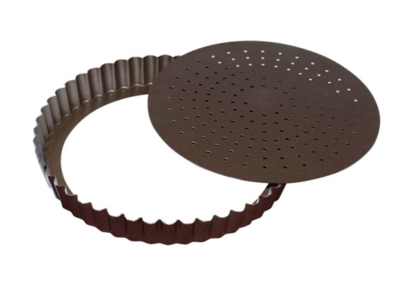 Moule tarte avec fond mobile et perforé - Gobel