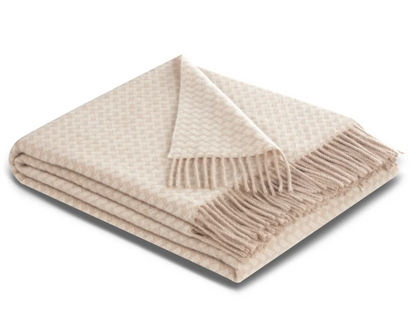 Plaid en cachemire VIVO Beige – Biederlack