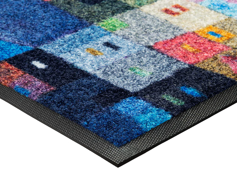 Tapis Colourful Houses 75x190 cm - Wash+Dry