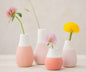 Set de 4 pièces mini vases rouge - Räder