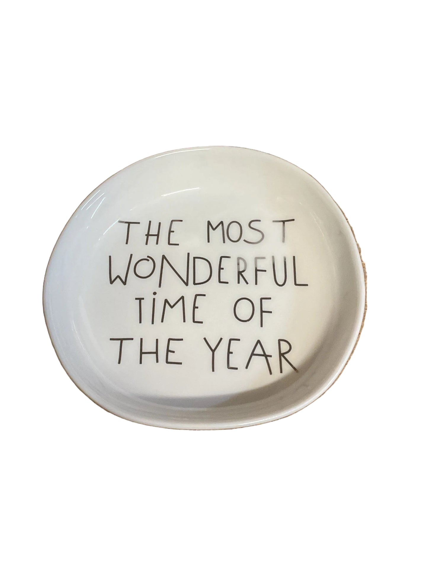 Vide-poche de Noël doré Räder porcelaine blanche