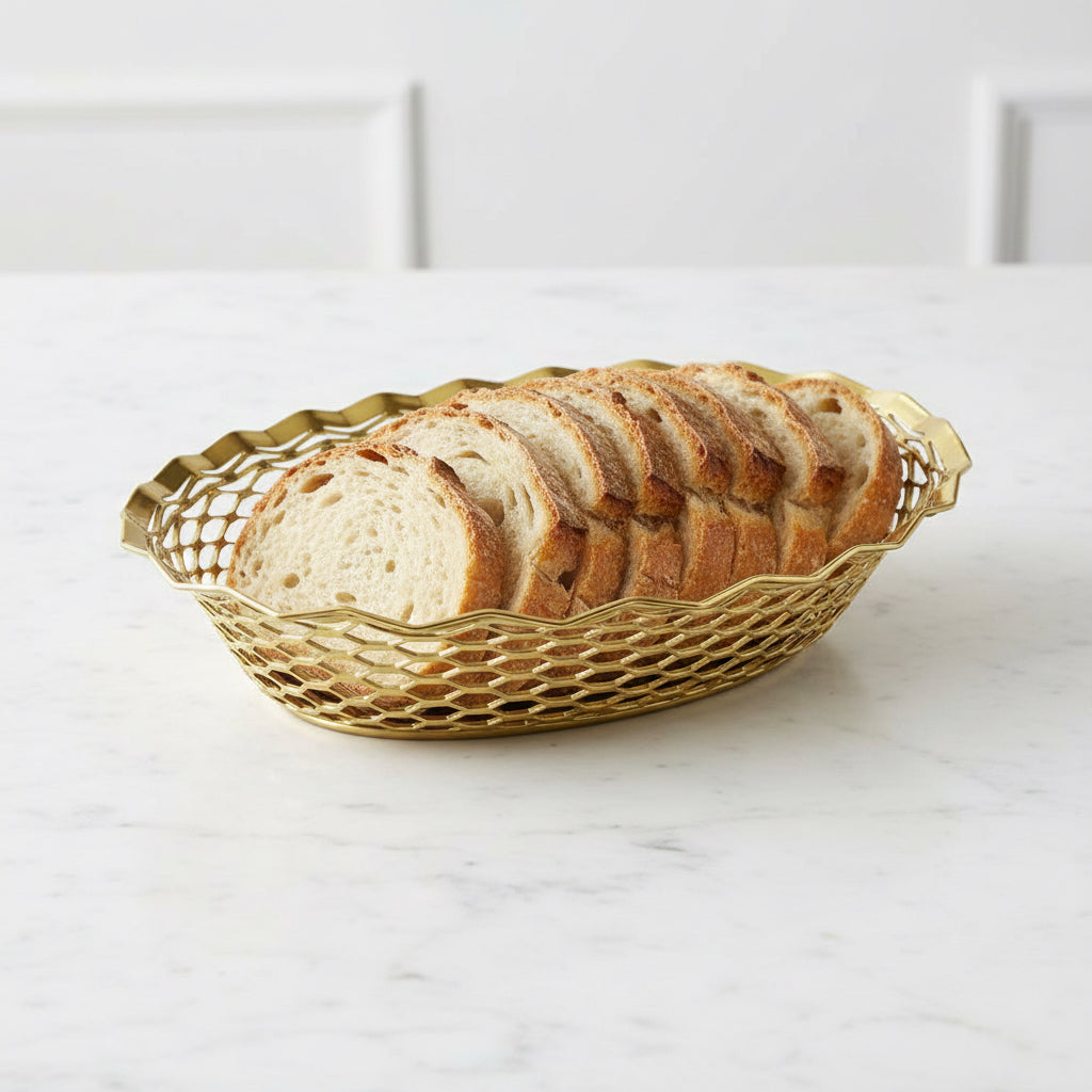 Corbeille à pain 25x18 cm Les vintages - Roger Orfevre