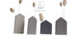 Set de 4 petits vases maison Räder porcelaine blanche