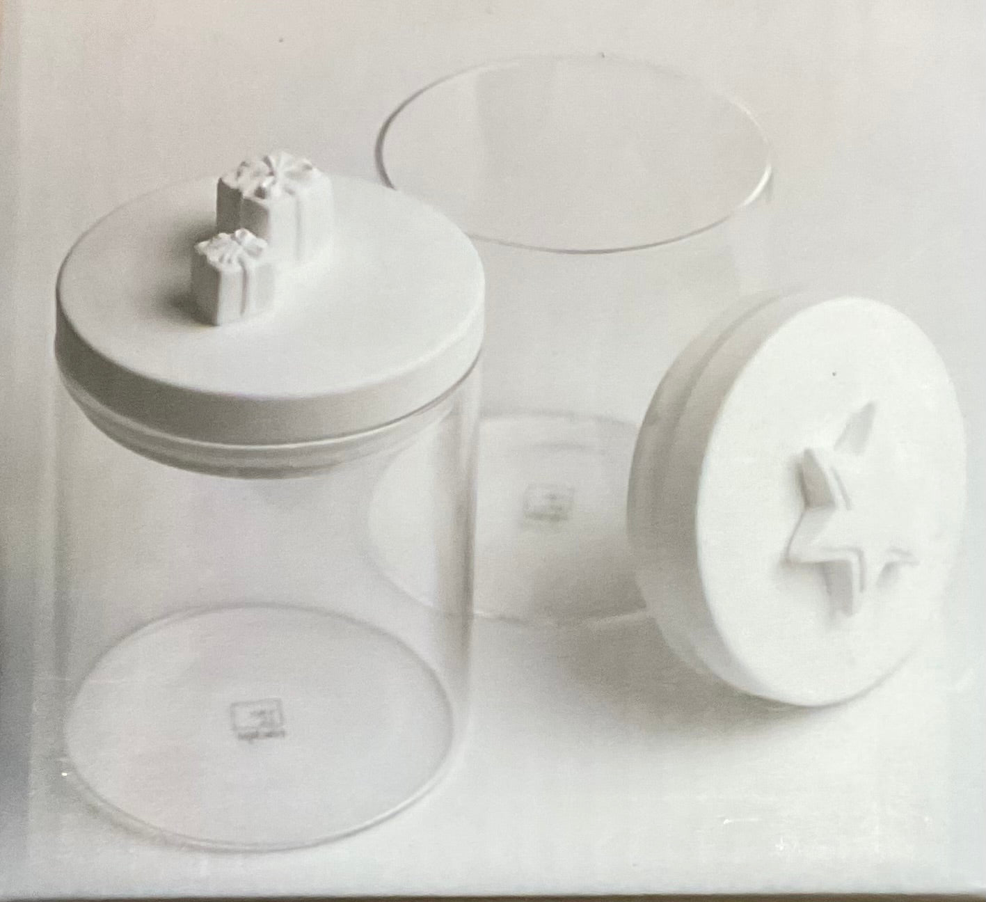Bocal en verre motif cadeaux Räder