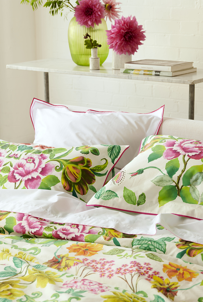 Taie d'oreiller en percale de coton Eleonora - Designers Guild