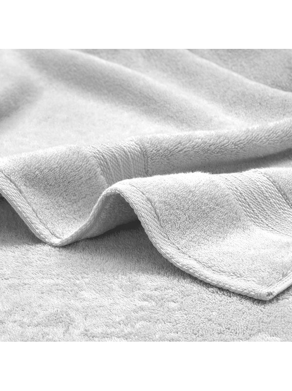 Drap de douche Elea blanc 70x140 en coton avec liteau
