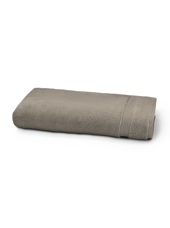 Drap de douche Elea chataignes beige 70x140 cm en coton moelleux 550 g/m²