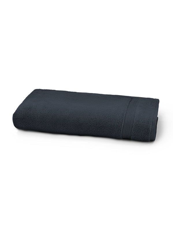 Drap de douche Elea navy 70x140 cm en coton 550 g/m², coloris marine