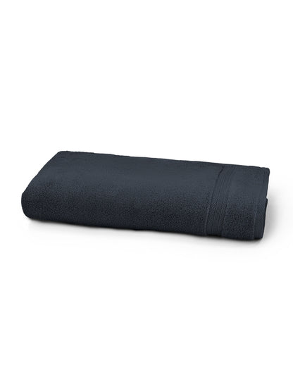 Drap de douche Elea navy 70x140 cm en coton 550 g/m², coloris marine