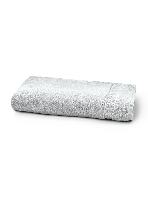 Drap de douche Elea Nuage en coton gris nuage 70x140 cm