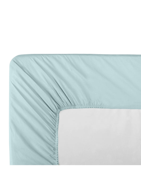 DRAP HOUSSE B30 LA PERCALE FRANCAISE BLEU AQUA