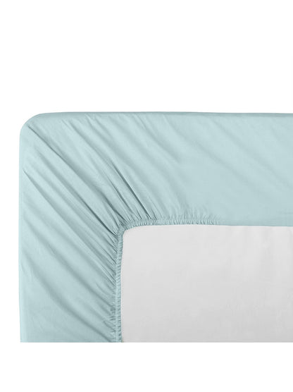 DRAP HOUSSE B30 LA PERCALE FRANCAISE BLEU AQUA