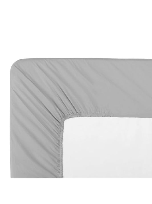 DRAP HOUSSE B30 LA PERCALE FRANCAISE PLATINE