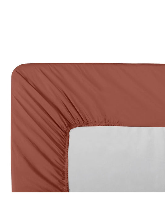 DRAP HOUSSE B30 LA PERCALE FRANCAISE ROUILLE