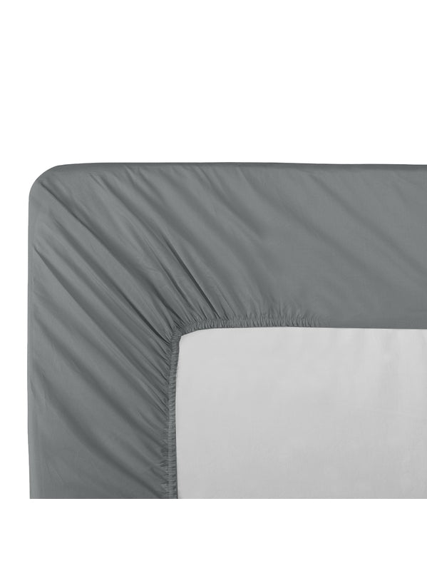 DRAP HOUSSE B50 LA PERCALE FRANCAISE ACIER