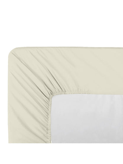 DRAP HOUSSE DUO B40 LA PERCALE FRANCAISE BLANC CASSE