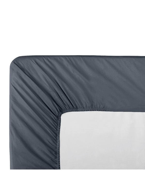 DRAP HOUSSE DUO B40 LA PERCALE FRANCAISE BLEU