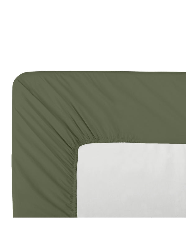 DRAP HOUSSE DUO B40 LA PERCALE FRANCAISE KAKI