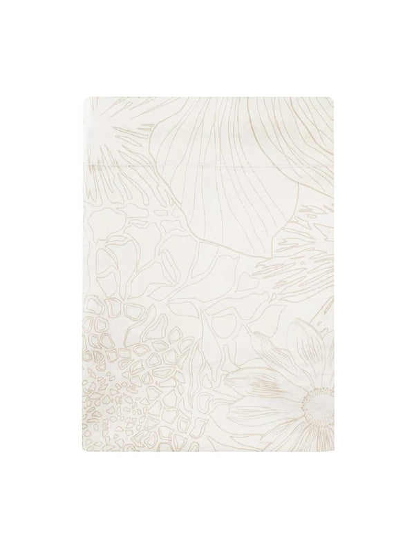 DRAP PLAT FLOWER POWER WHITE