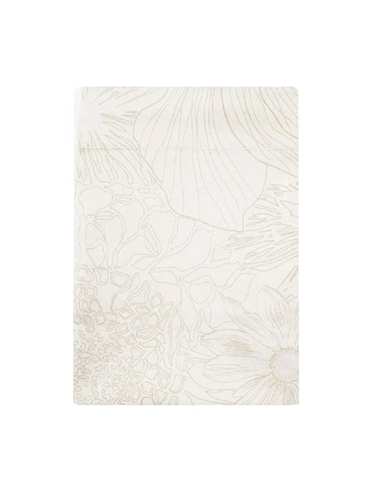 DRAP PLAT FLOWER POWER WHITE