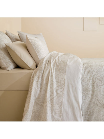 DRAP PLAT FLOWER POWER WHITE