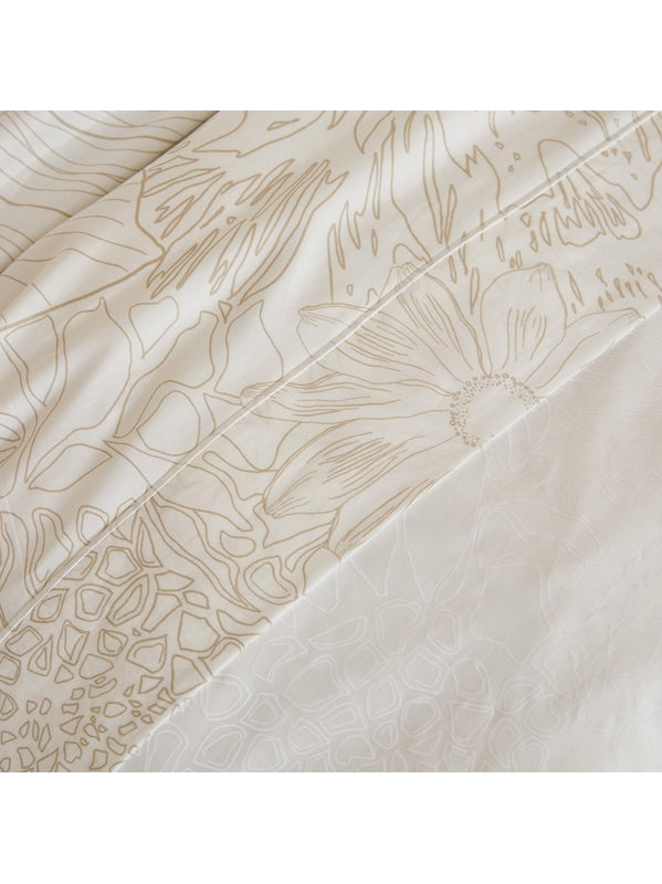 DRAP PLAT FLOWER POWER WHITE