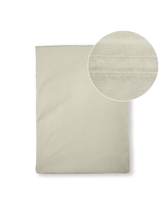 DRAP PLAT LA PERCALE FRANCAISE BLANC CASSE