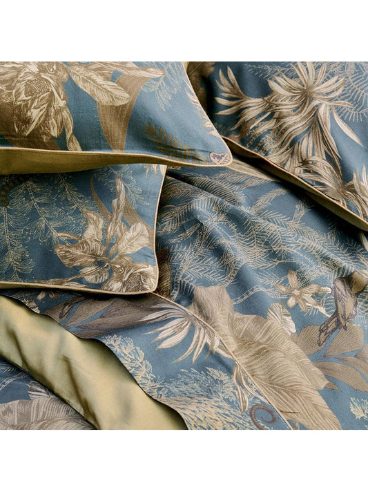 DRAP PLAT RAINFOREST BLEU DORE