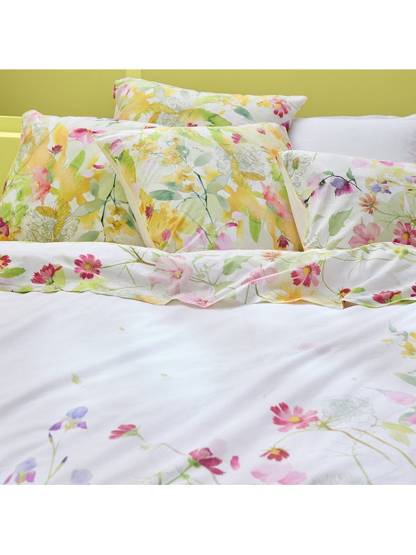DRAP PLAT SOUFFLE FLEURI PRINTEMPS