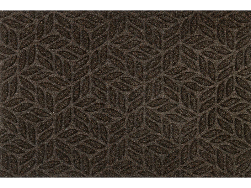 Tapis DUNE Leaves dark brown 60x90 cm - Wash+Dry