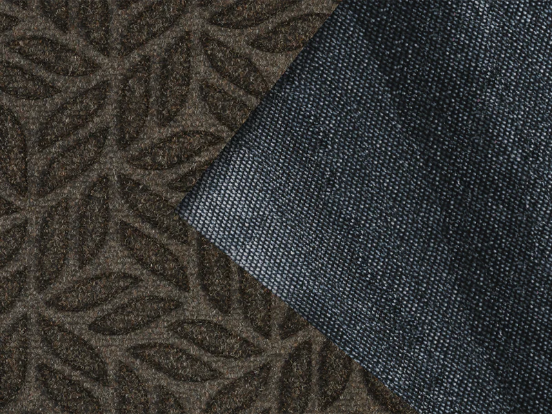 Tapis DUNE Leaves dark brown 60x90 cm - Wash+Dry