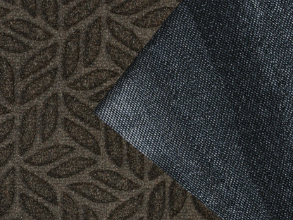 Tapis DUNE Leaves dark brown 60x90 cm - Wash+Dry