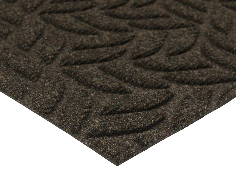 Tapis DUNE Leaves dark brown 60x90 cm - Wash+Dry