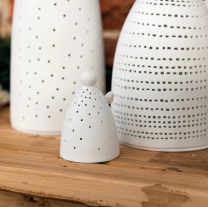 Mini ange lumineux LED Räder porcelaine blanche
