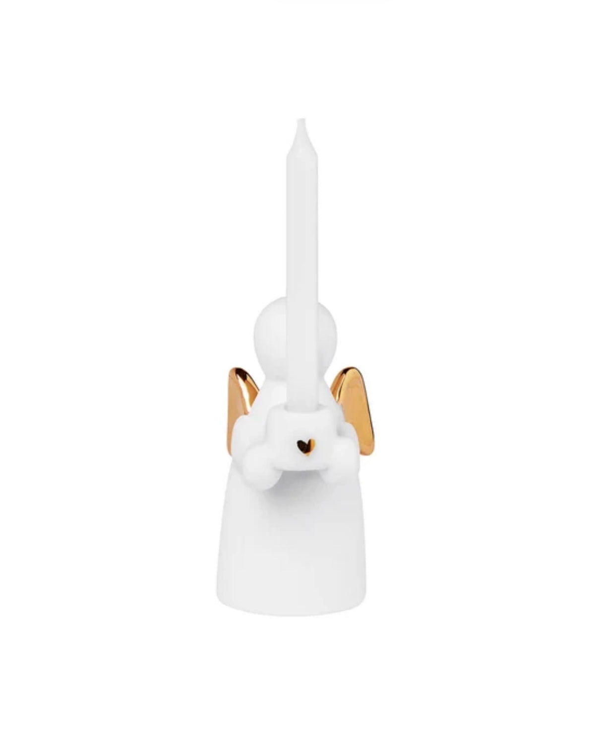 Bougie ange gardien doré Räder porcelaine