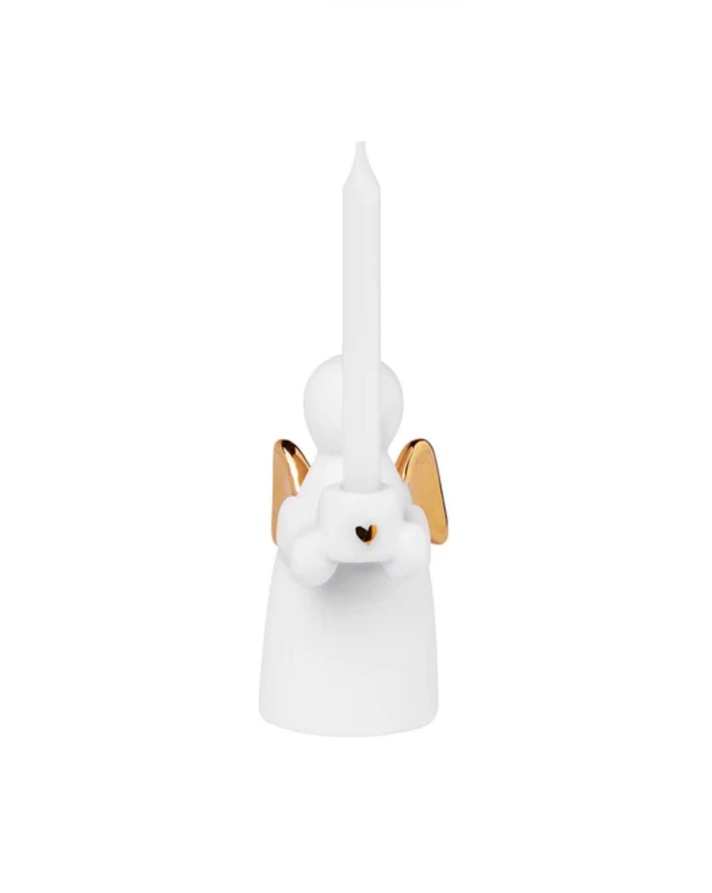 Bougie ange gardien doré Räder porcelaine