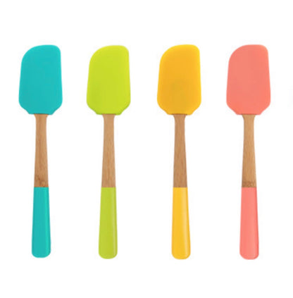 Spatule silicone et bambou Pebbly - douce pour les revêtements antiadhésifs
