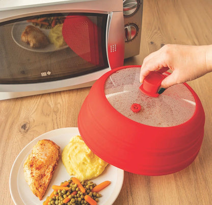 CLOCHE MICRO-ONDES PLIABLE EN SILICONE - ROUGE - Mastrad