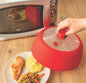 CLOCHE MICRO-ONDES PLIABLE EN SILICONE - ROUGE - Mastrad