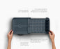 Extend Slim Steel Dish Rack Grey