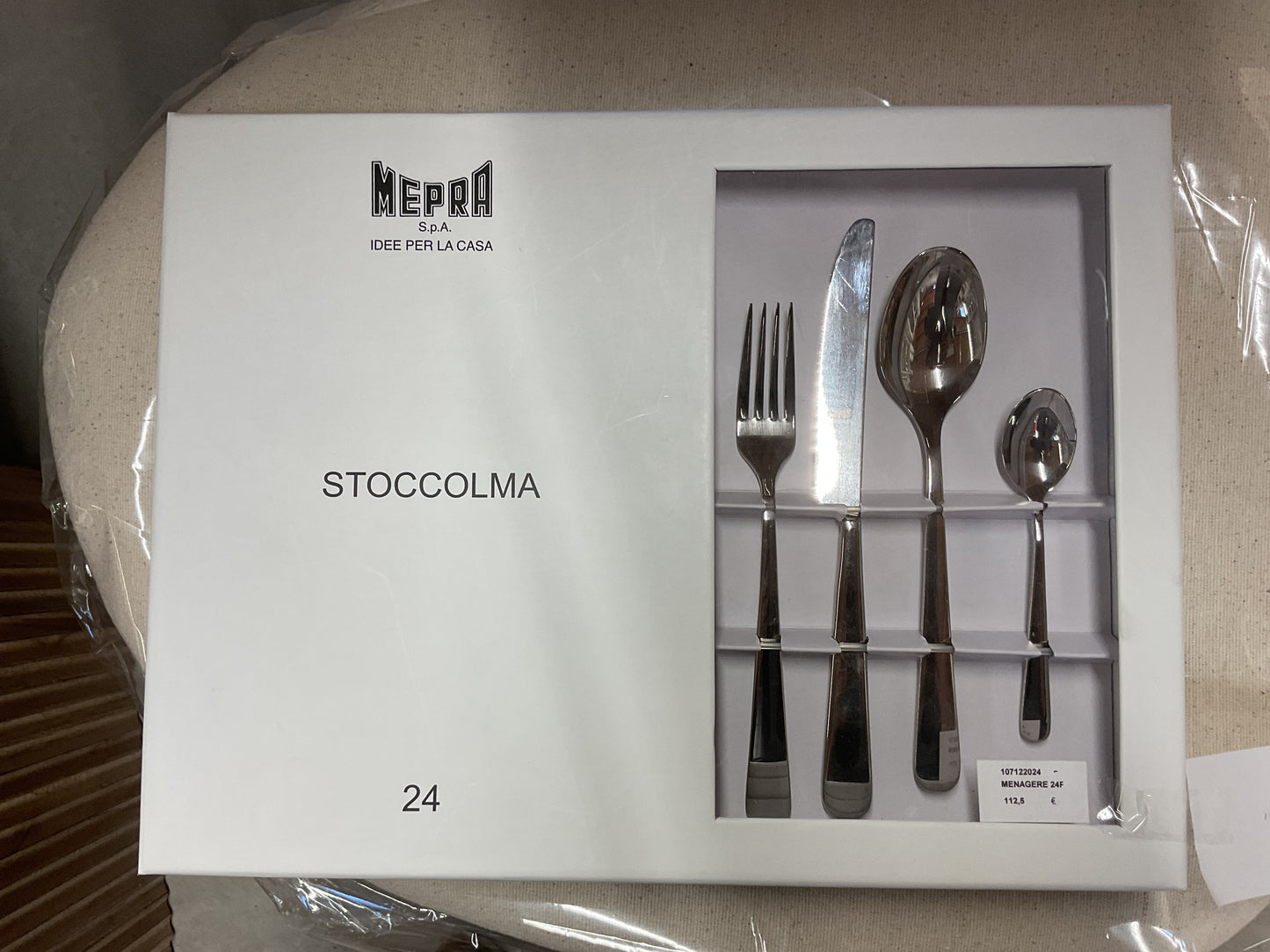 Ménagère 24P STOCCOLMA inox brillant - Mepra