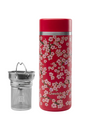 Théière isotherme inox fleurs rouges 400ml - Qwetch