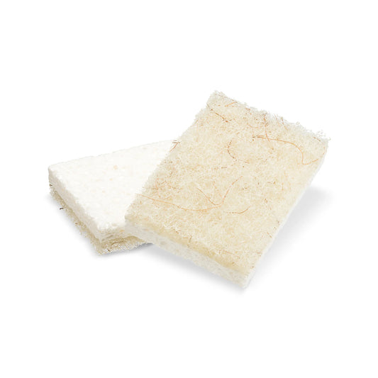 Cleana Colada - Lot de 2 éponges végétales avec grattoir en noix de coco - Full Circle