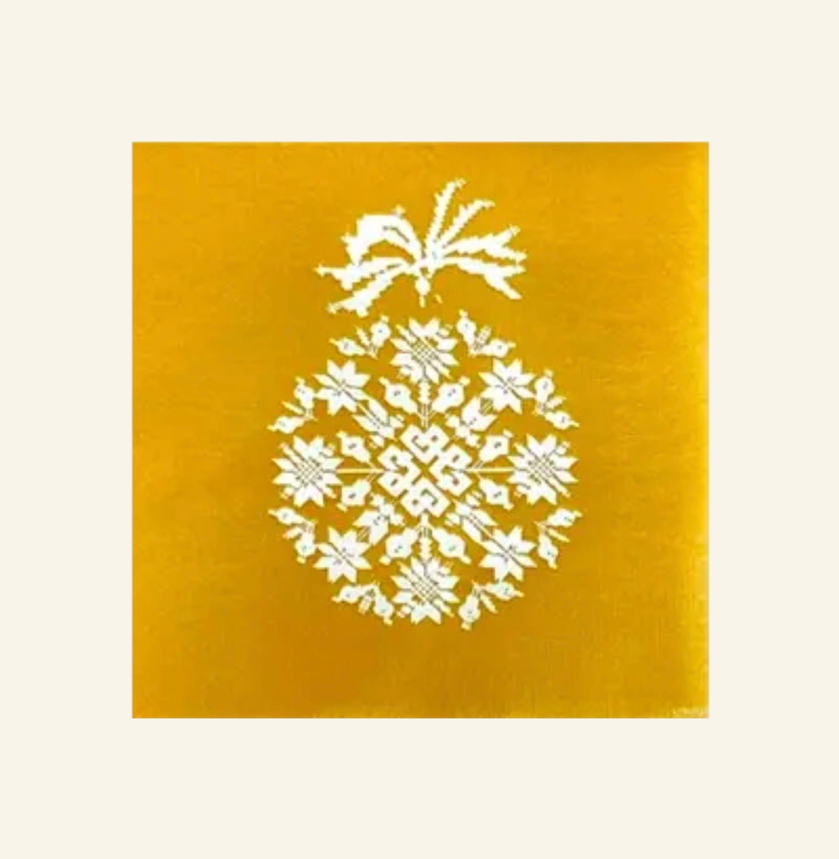 Serviettes papier éclat d’or 40 x 40 cm - Françoise Paviot