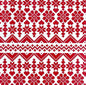 Serv 40 x 40 jacquard rouge - Francoise Paviot