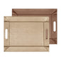 Plateau bicolore réversible en similicuir 45X35cm - Freeform